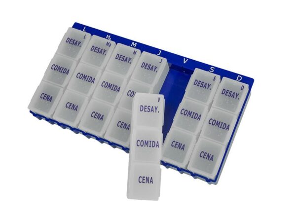 Pastillero tres tomas diarias grande