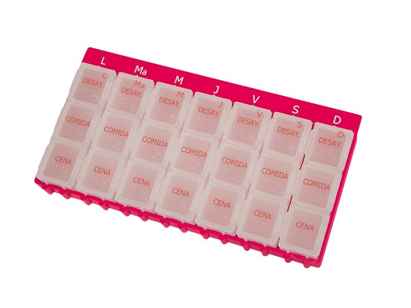 Pastillero tres tomas diarias