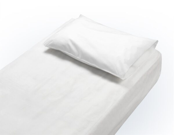 Sábana ajustable con funda almohada desechable