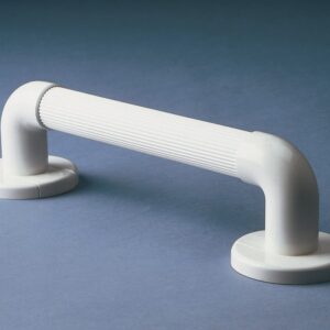 Asidero recto estriado de plástico