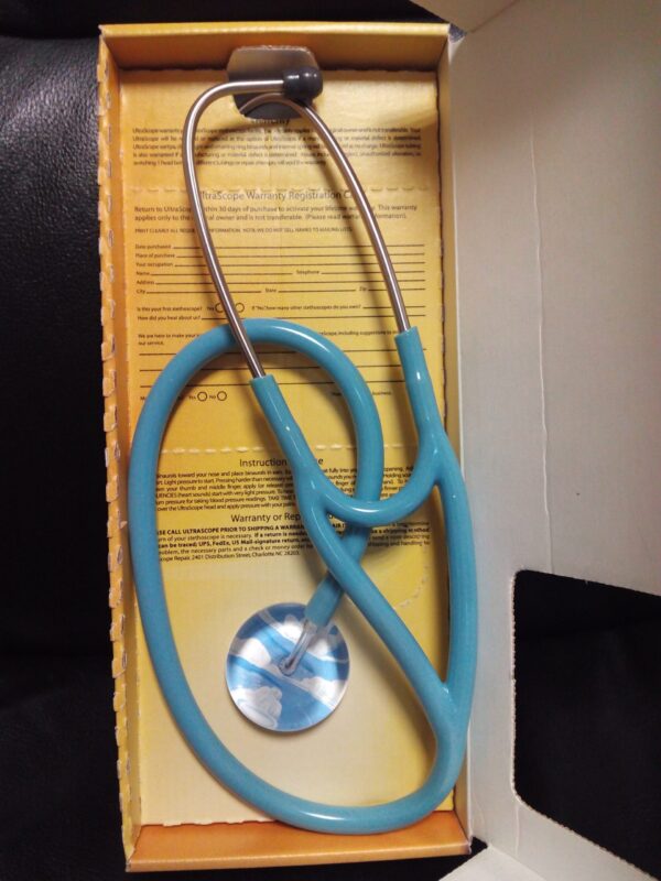 Fonendo Ultrascope azul c/ nubes