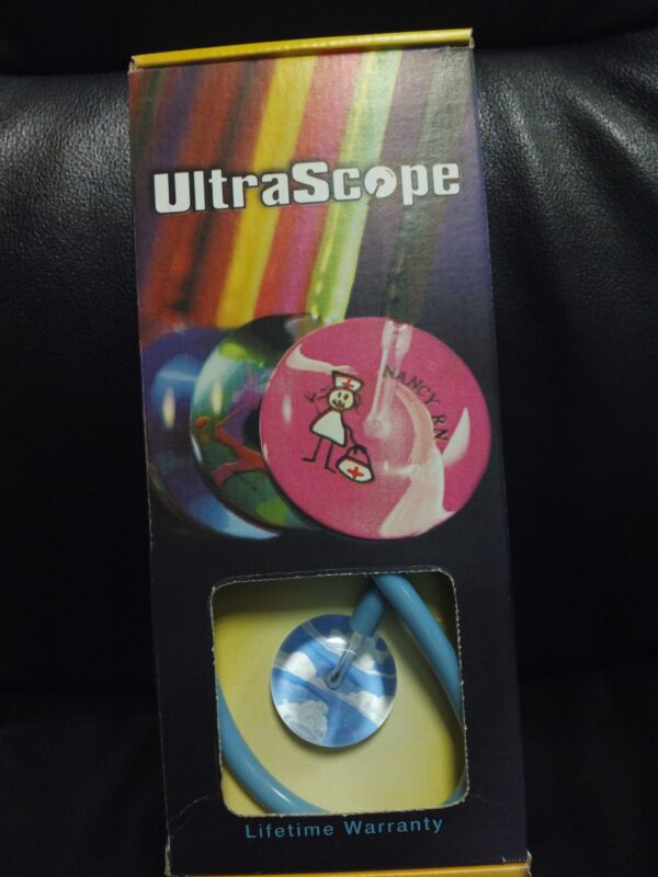 Fonendo Ultrascope azul c/ nubes