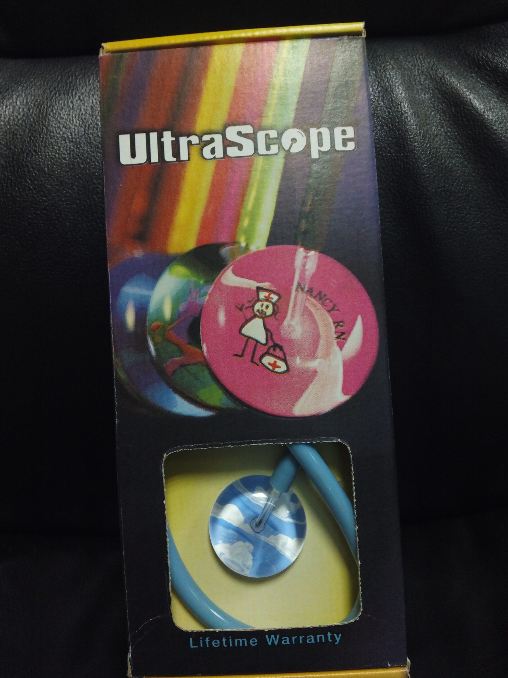 Fonendo Ultrascope azul c/ nubes