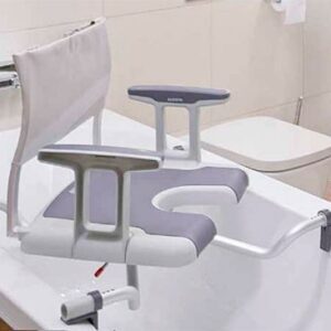 Silla giratoria de bañera con asiento en U