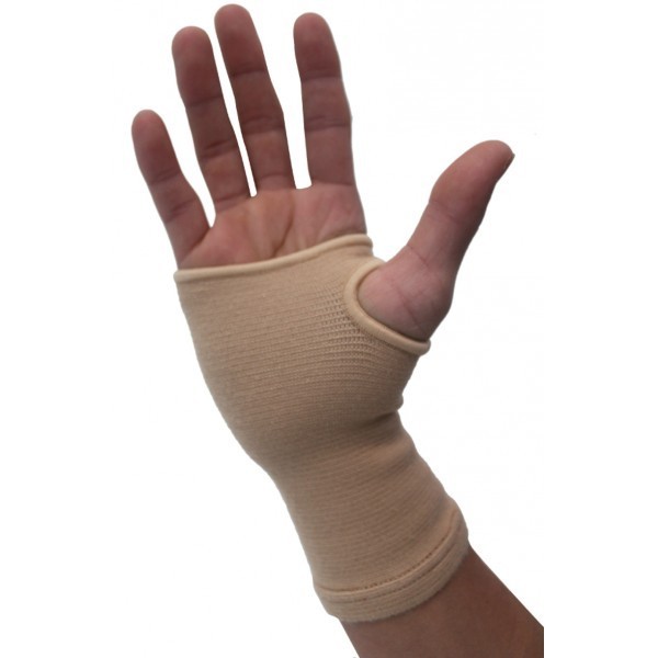 Muñequera elástica beige