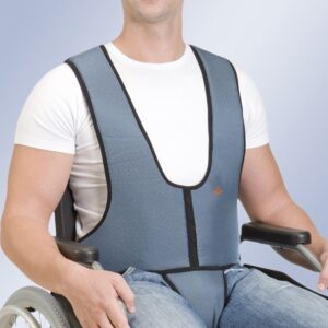 Chaleco acolchado con pieza perineal