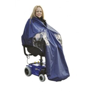 Chubasquero capa forrado para sillas eléctricas