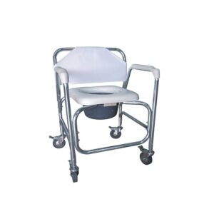 Silla de ducha y WC blanca