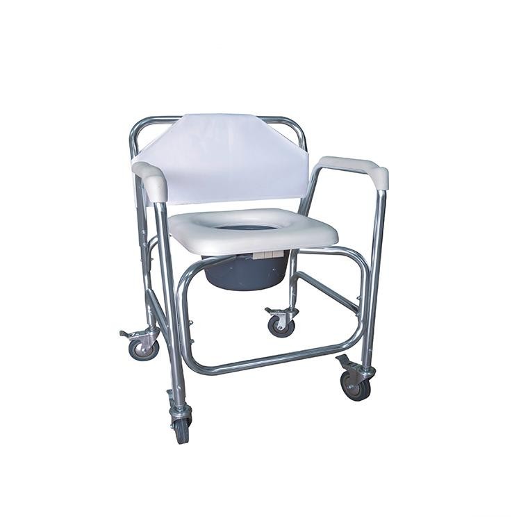 Silla de ducha y WC blanca