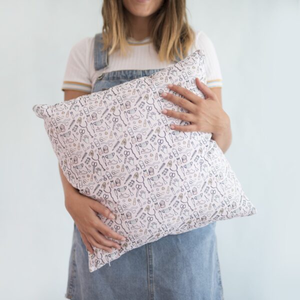 Funda cojín enfermería bicolor