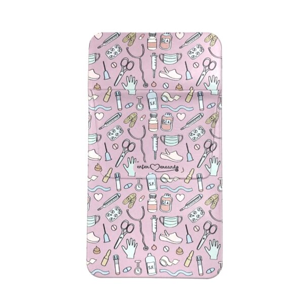 Portabolis Enfermería rosa