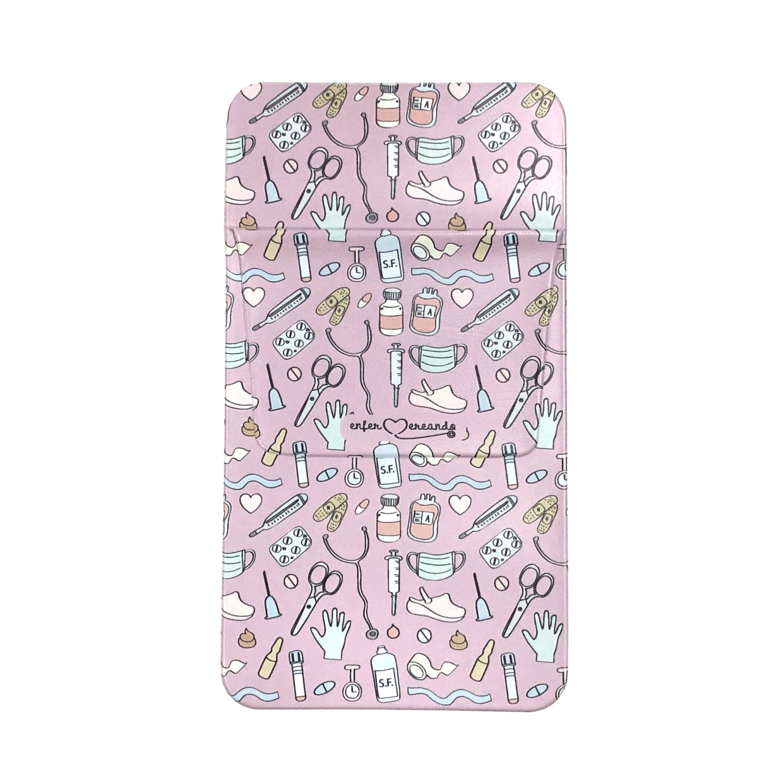 Portabolis Enfermería rosa