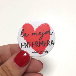 Chapa enfermera corazón