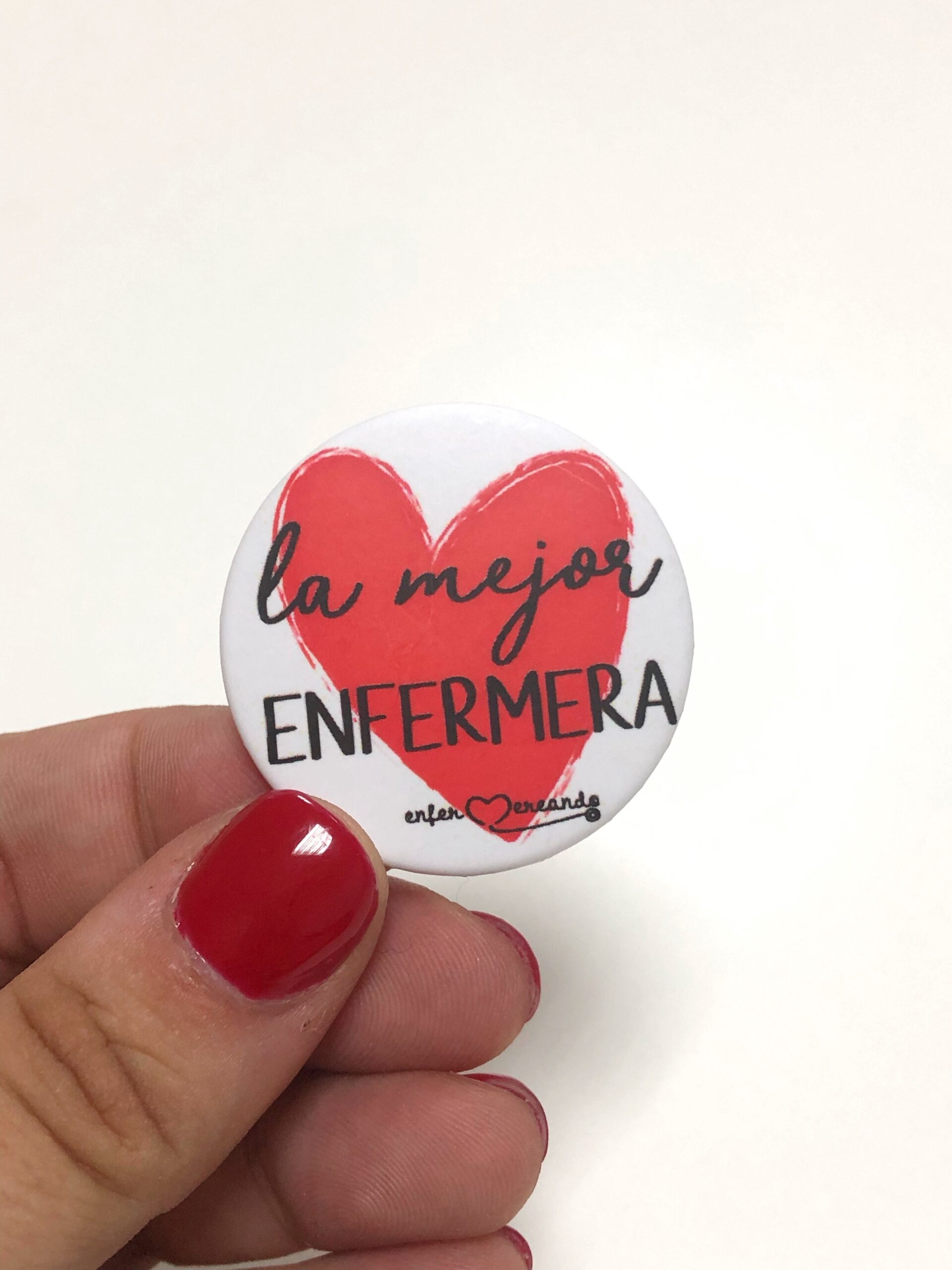 Chapa enfermera corazón