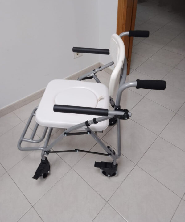 Silla ducha plegable con ruedas mod. Ercina
