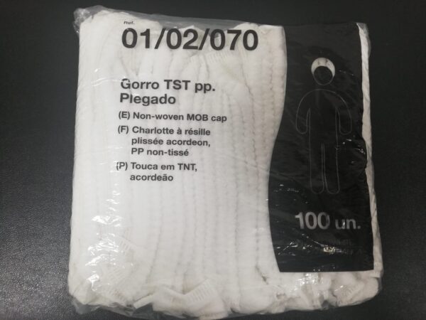 Gorros desechables de quirófano (bolsa 100 uds)