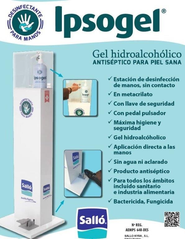 Estación de desinfección de manos