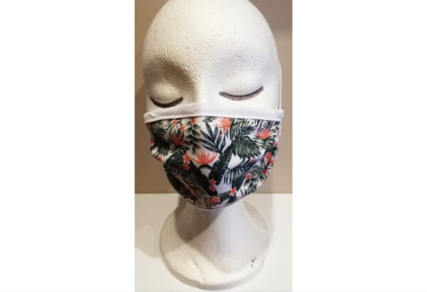 Mascarilla higiénica adulto flores