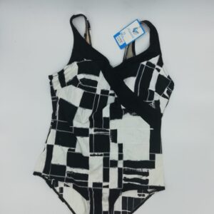 Bañador blanco y negro