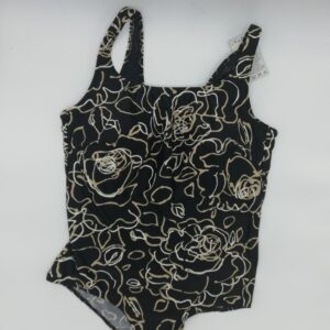 Bañador negro y beige