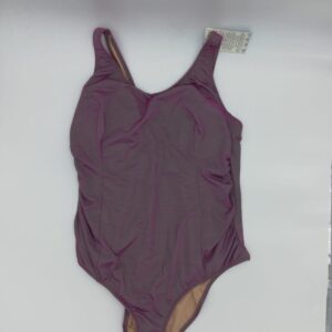 Bañador color berenjena efecto brillo