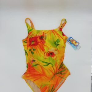 Bañador amarillo con flores