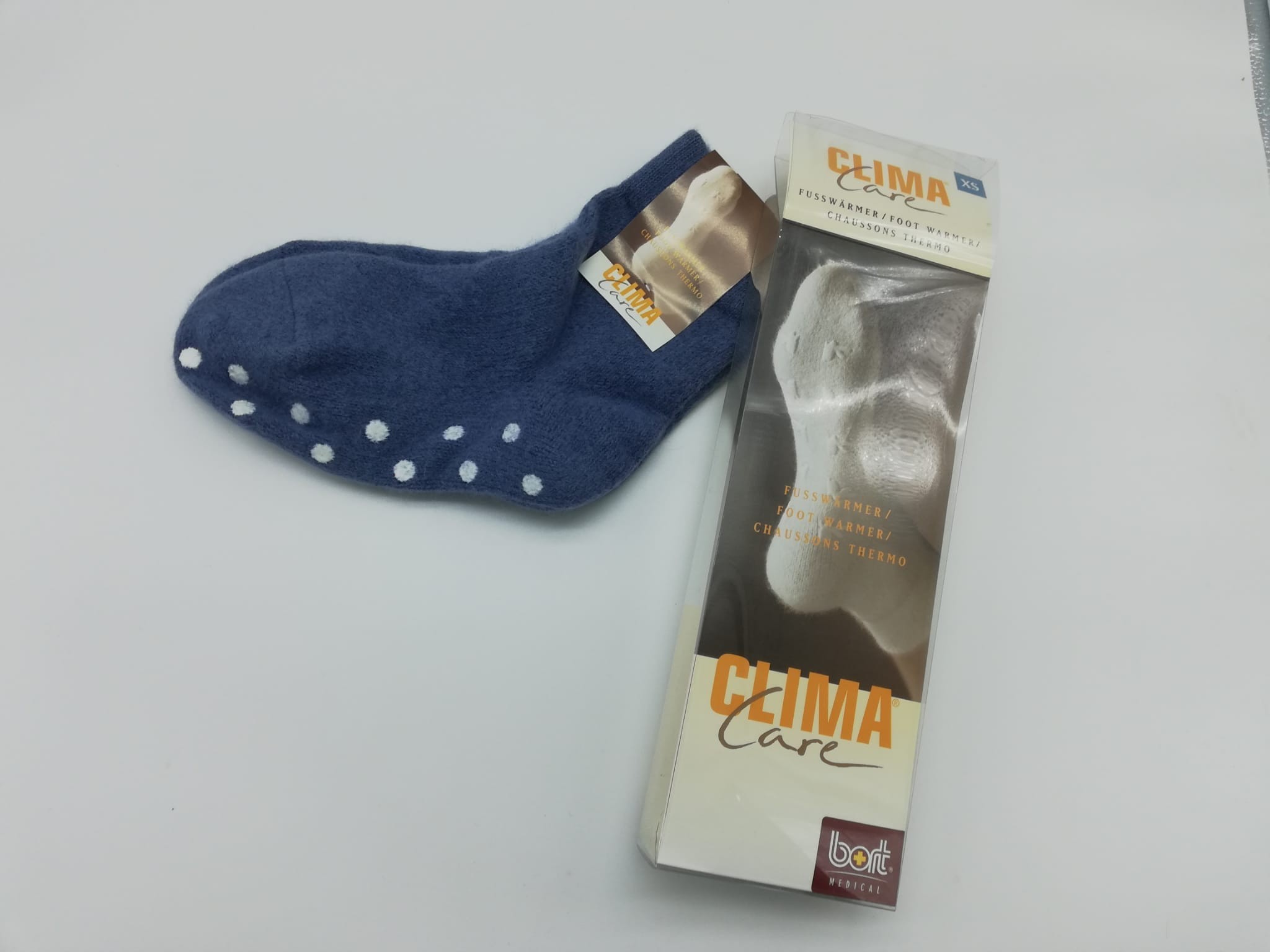 Calcetín lana con antideslizantes