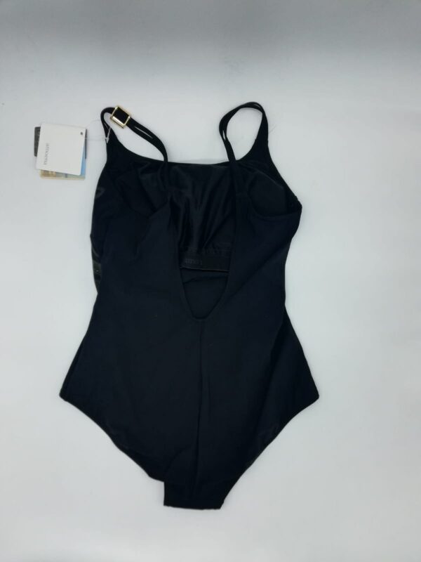 Bañador negro con detalles dorados