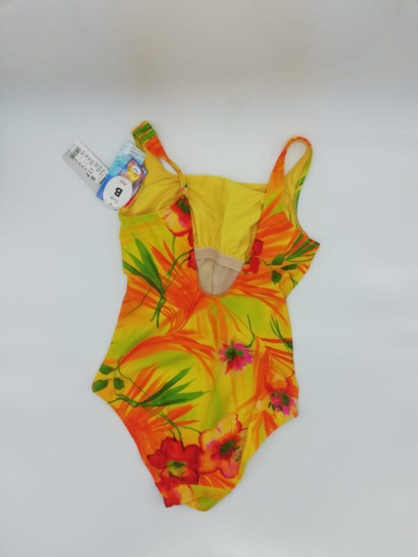 Bañador amarillo con flores