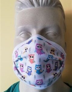 Mascarilla higiénica infantil Búhos