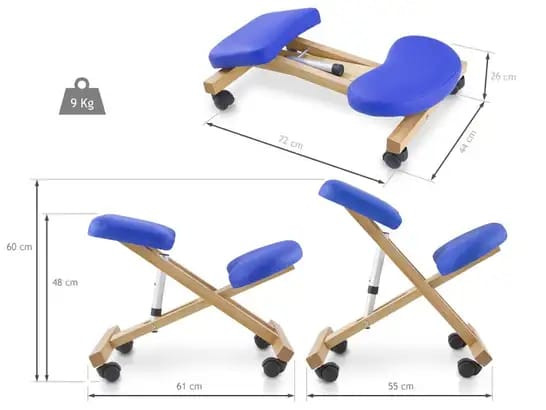 Silla de rodillas ergonómica