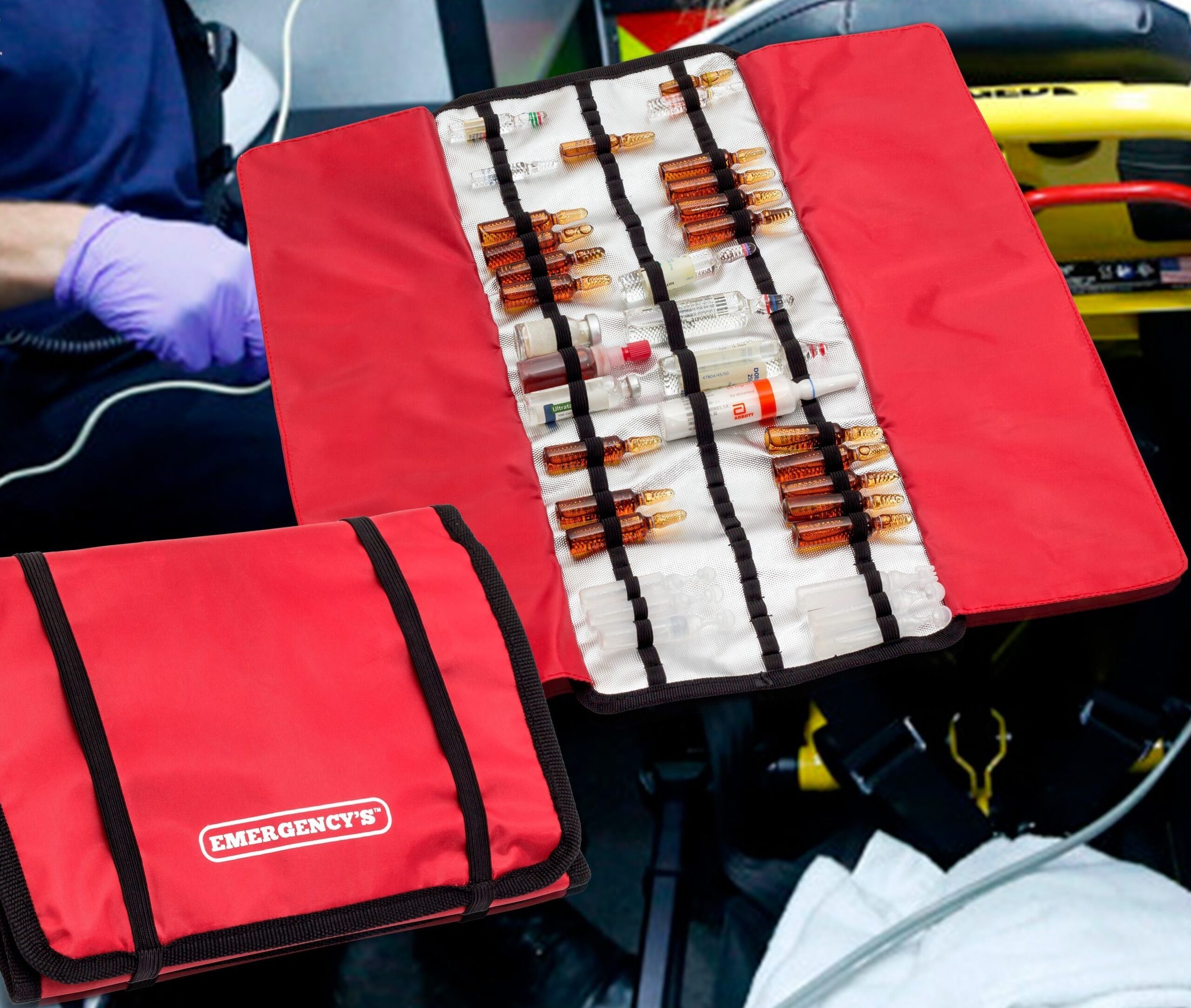 Ampulario emergencias plegable