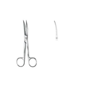 Tijera cirugía curva aguda/aguda 15 cm