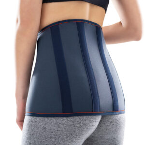 Faja sacrolumbar de neopreno con refuerzos posteriores