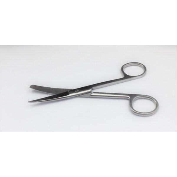 Tijera cirugía curva aguda/roma 15 cm