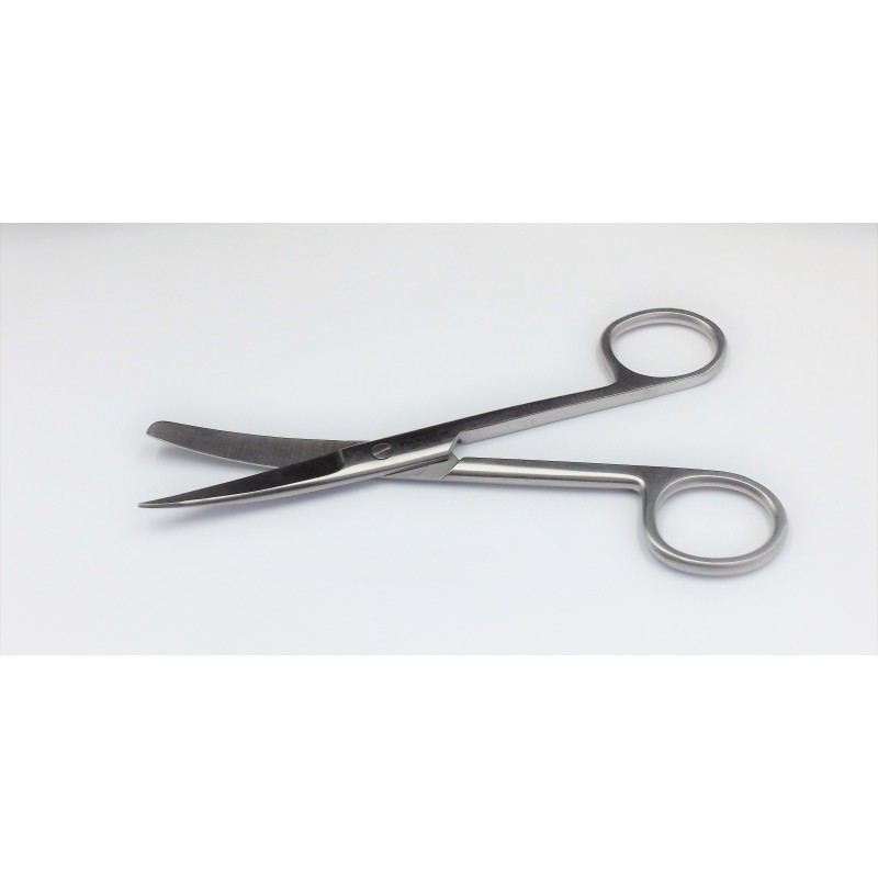Tijera cirugía curva aguda/roma 15 cm
