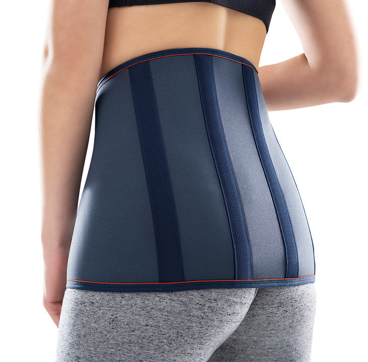 Faja sacrolumbar de neopreno con refuerzos posteriores
