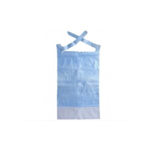 Babero desechable con bolsillo (paq. 100 uds)