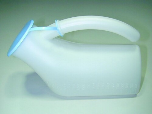 Orinal de hombre con tapa