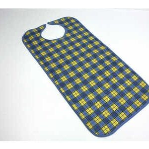Babero impermeable cuadros amarillos