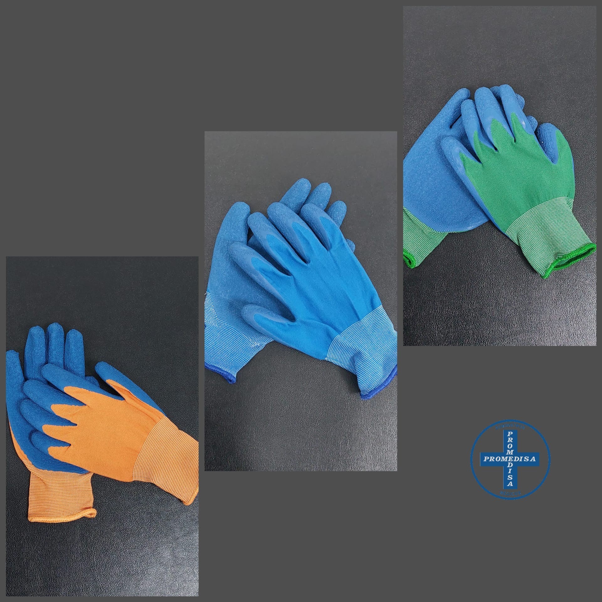 Guantes textiles para prendas de compresión