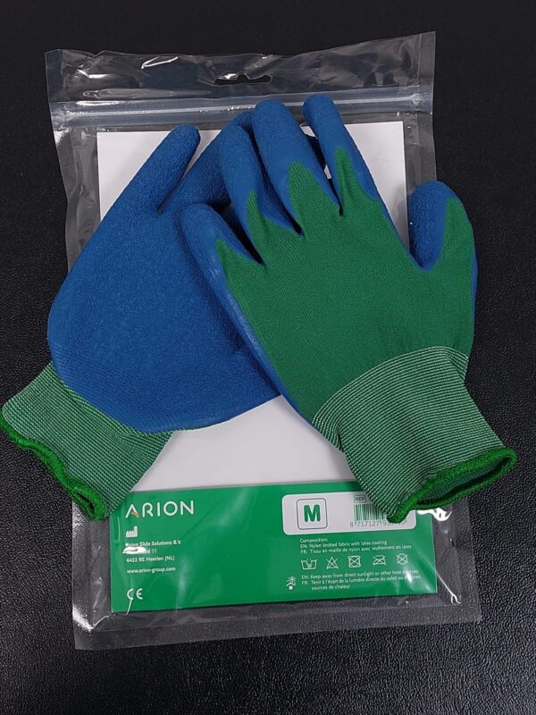 Guantes textiles para prendas de compresión