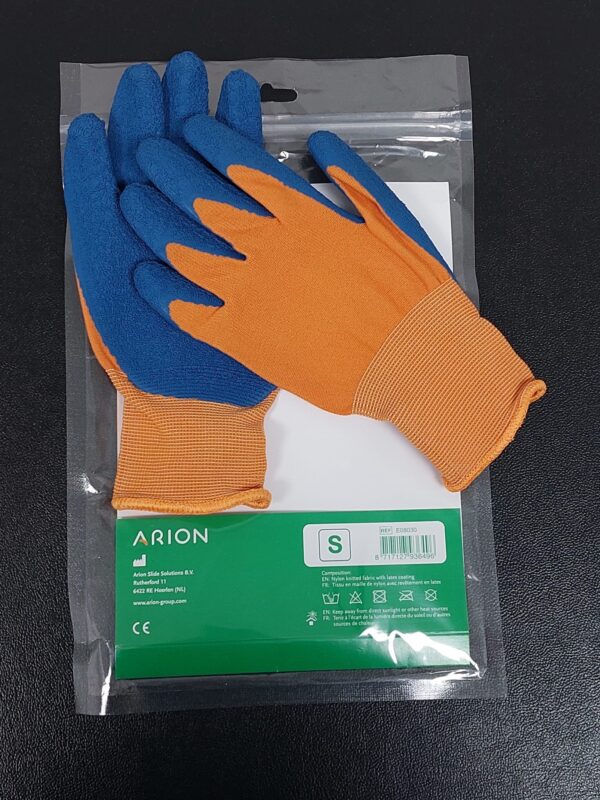 Guantes textiles para prendas de compresión