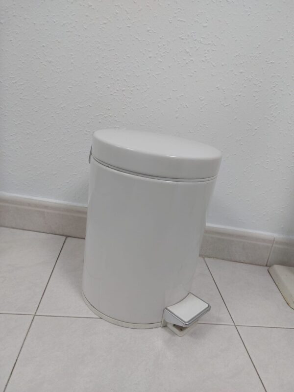 Cubo pedal 5L blanco