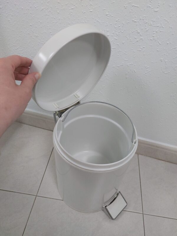 Cubo pedal 5L blanco