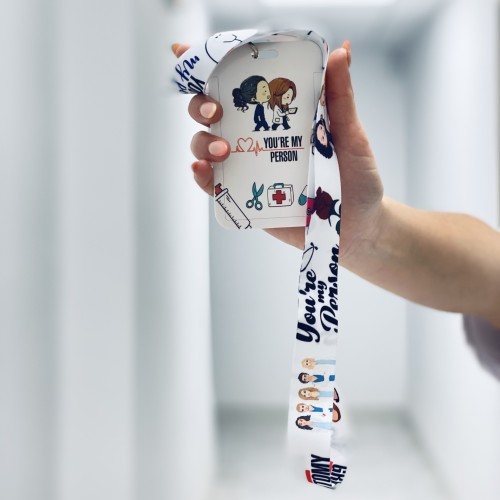 Lanyard con identificador Grey