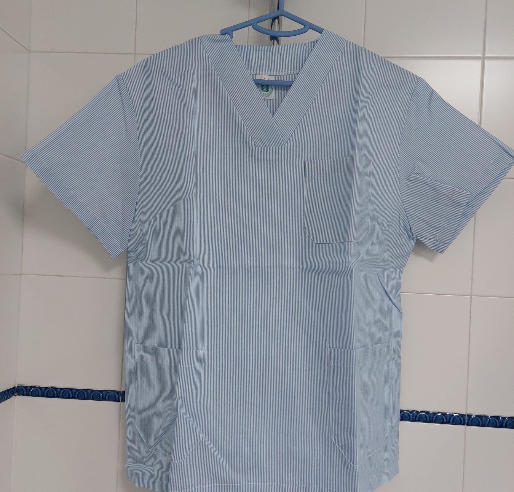 Pijama sanitario de rayas