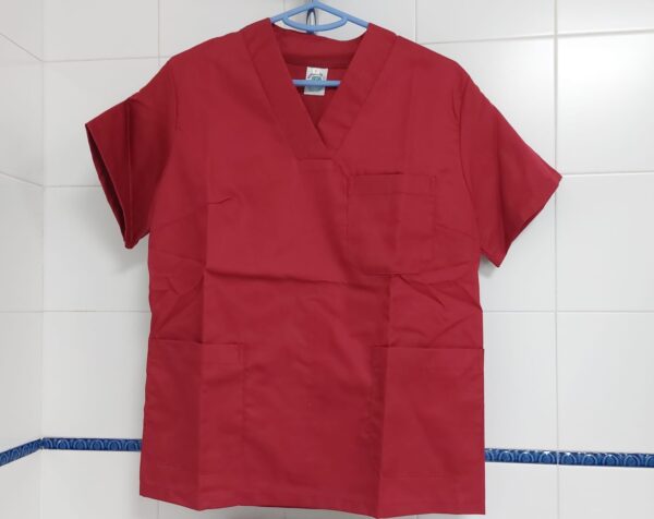 Pijama sanitario granate