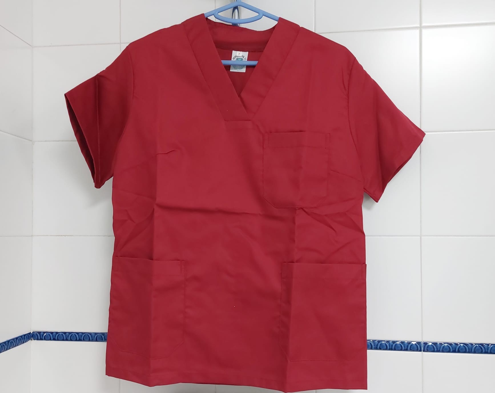 Pijama sanitario granate