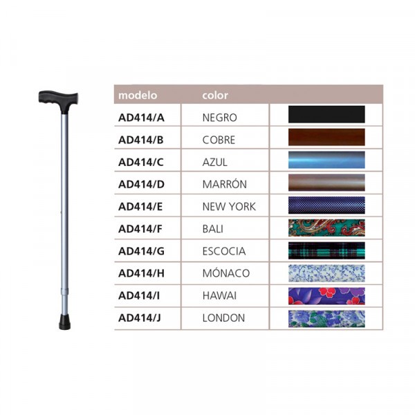 Muletilla aluminio regulable estampada